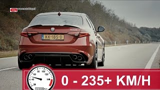 Acceleration:  Alfa Romeo Giulia Quadrifoglio ( 0-235+ km/h)
