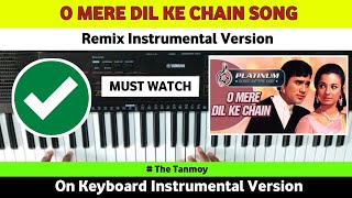 O Mere Dil Ke Chain Song Remix Version With Beat On Keyboard Instrumental. #bollywood  #kishorekumar