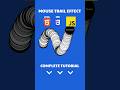 Mouse Trail Effect JavaScript | HTML CSS JavaScript #shorts