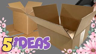 5 BEST CARDBOARD BOXES IDEAS YOU WANT TO MAKE WHEN YOU'RE AT HOME !