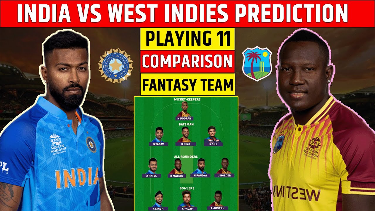 India Vs West Indies Dream11 Team | IND Vs WI Dream11 Prediction | T20 ...