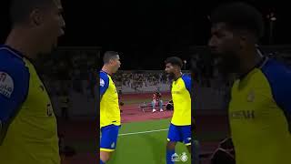 cristiano Ronaldo's celebration after scoring an hat-trick against Al-Wehda vs Al-Nassr.