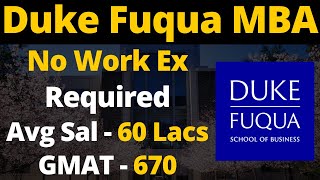 Duke Fuqua MBA | Courses, Fees, Salary, Scholarship, Cut-Off, Class Profile, Eligibility & Process