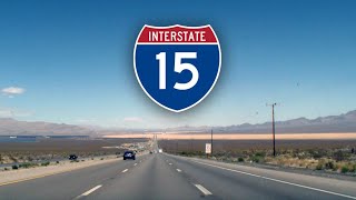 I-15 North in the Mojave Desert - Mountain Pass, California to Jean, Nevada