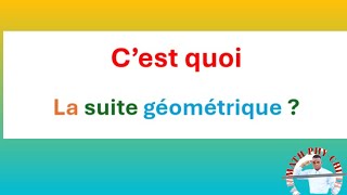 Terme général d'une suite géométrique || explication Avec MATH-PHY-CHI📚✍️✅