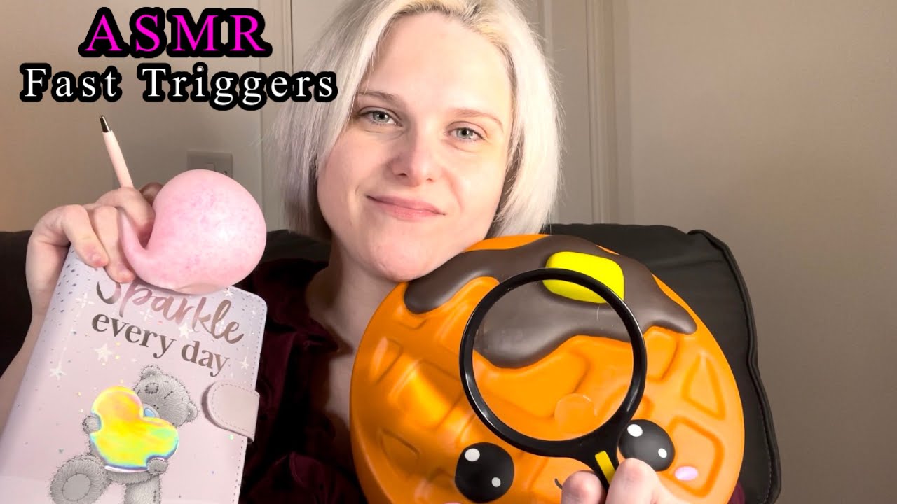 [ASMR] Fast & Aggressive Tingly Triggers - YouTube