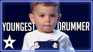 2 Y.O Baby Drummer Is The Youngest Contestant on Got Talent | Kids Got Talent