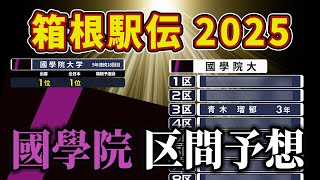 【箱根駅伝2025】國學院大学の\