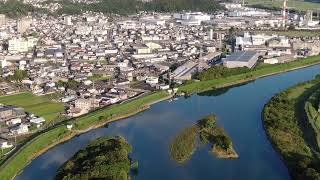 ドローン映像❗️宮崎県延岡市中の瀬町付近