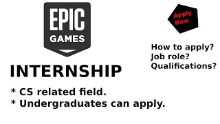Epic Games Internship | Animation Programmer Intern [Fall 2021] | Apply Now