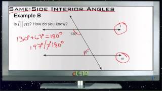 Same Side Interior Angles: Examples (Basic Geometry Concepts)