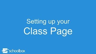 Setting up your Class Page - LMS Tools