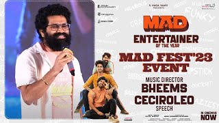 Bheems Ceciroleo Speech at #MAD FEST'23 | #BlockbusterMAD Celebrations | Kalyan Shankar | Naga Vamsi