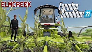 Farming Simulator 22 - Elmcreek - 64. Rész - Kukorica Silózás - Gépesített Szilázs Készítés