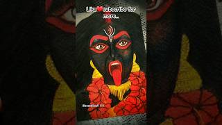 Ma Kali drawing with oil pastel❤ #trending #art #viral #shorts #youtubeshorts #mahakali