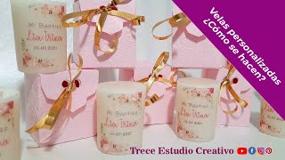 Crea velas personalizadas con impresión a color