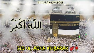 Eid Ul Adha Takbeer Whatsapp Status 💕 || Allahuakbar Allahuakbar La Ilaha Illallah || ARP KNOWLEDGE