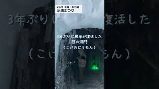 【氷濤まつり2023】幻想的な青色にきらめく氷の美術館★ぐうたびスタッフが行ってきた #shorts