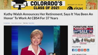 Kathy Walsh Reporters For The Last Time As Health Specialist At CBS4