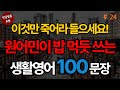 원어민이 밥 먹듯 사용하는 생활영어 100문장 | 생활영어기초 | 생활영어회화 | 기초생활영어회화 | 기초영어회화 (with Vrew)