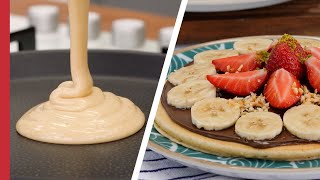 PANCAKE WAFFLES RECIPE 🧇🍓 Waffles in 10 Minutes Without a Waffle Maker 👌🏻