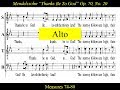 Mendelssohn - OP70 - Elijah -20 Thanks Be To God - Alto