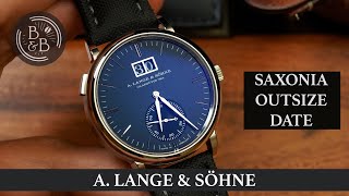 A. Lange \u0026 Söhne Saxonia Outsize Date 381.029 - Part 1 - Case \u0026 Dial