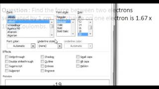 SuperScript in Microsoft Word 2007 / 2010