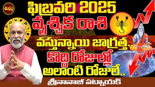 వస్తున్నాయి జాగ్రత్త ... | VRUSCHIKA RASI FEBRUARY 2025 | FEBRUARY 2025 RASIPHALALU | NANAJI PATNAIK