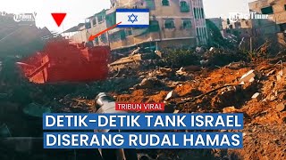 Detik-detik Brigade Al-Qassam Hancurkan Buldoser D9 dan Tank Milik Israel