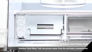 LG Water Purifying Refrigerator’s Stainless steel water tank