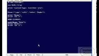PERL Arrays Adding and Remove Elements