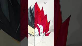 I Drew Gogeta in different colors what colors do you like? #shorts