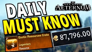 MUST KNOW Things To Do In New World Aeternum Every Day!