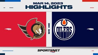 NHL Highlights | Senators vs. Oilers - March 14, 2023