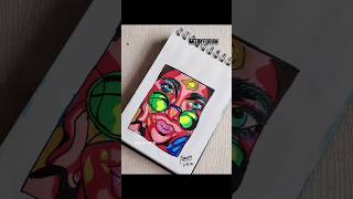 #fluorescent 🎨🖌️🖋️🌈#freehanddrawing #youtubeshorts #pinterestindia  #colorful #painting #ytshorts