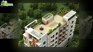 ৫ কাঠা জমিতে ৪ ইউনিট ৬ তলা বাড়ি খরচসহ ৯৬ বাই ৩৮ | Best 4 Unit Home plan on 5 khata land with cost.