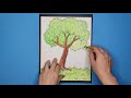 1st grade art summer tree drawing