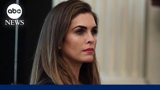 Hope Hicks, longtime Trump aide, called to stand by prosecutors in criminal hush