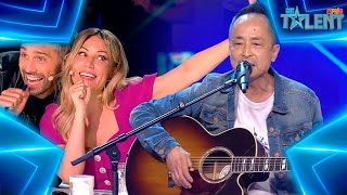 Dani y Edurne cantan con este PECULIAR cantante JAPONÉS | Audiciones 3 | Got Talent España 7 (2021)