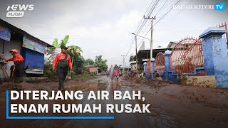 Air Bah di Barat Sungai Brantas Kabupaten Kediri Terjang Rumah, Jalan dan Bandara Dhoho