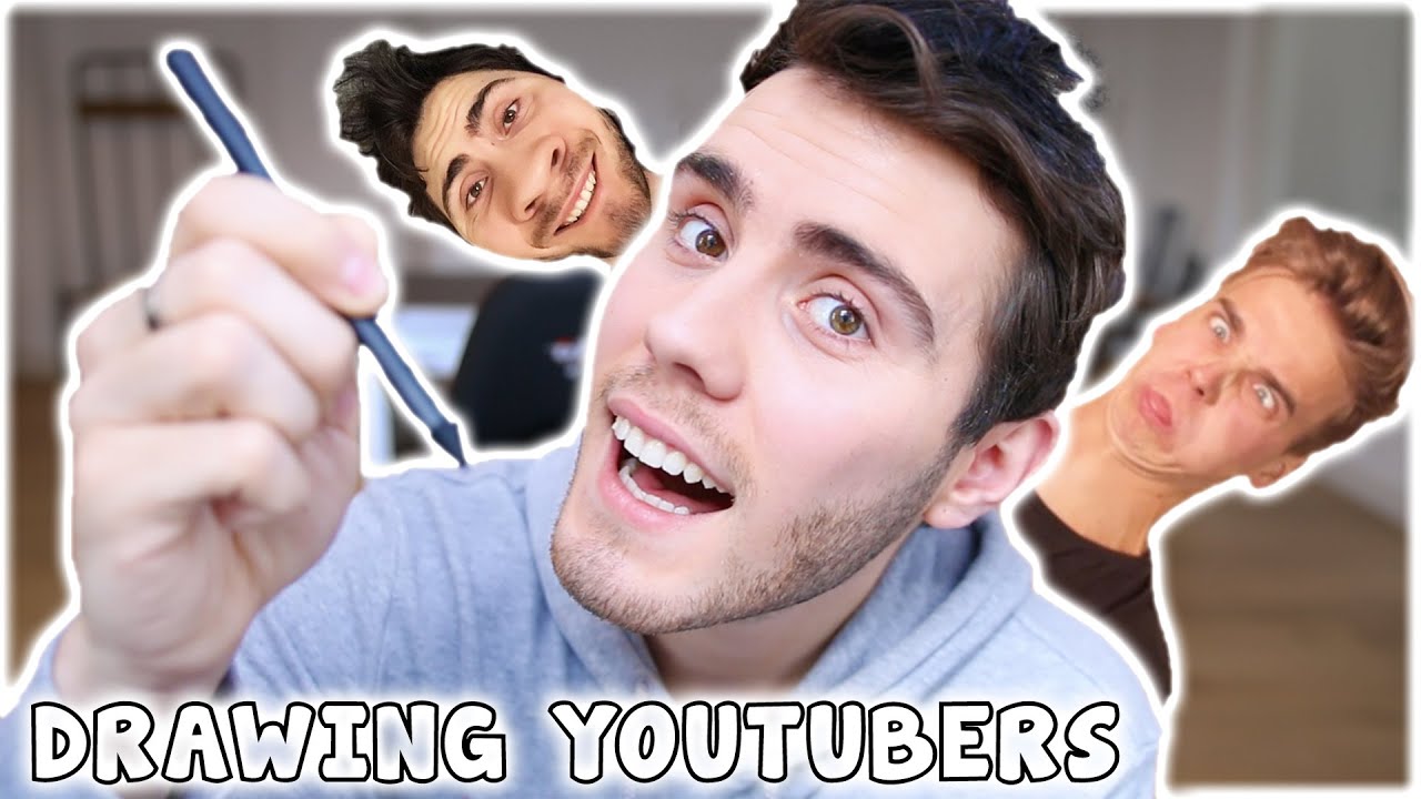 Drawing Youtubers Challenge Youtube