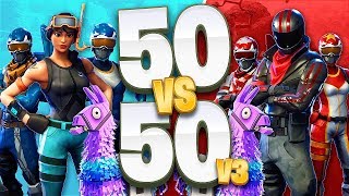 Fortnite 50 vs 50 V3 Game Mode! (Fortnite Battle Royale)