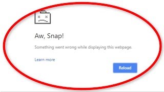 How To Fix Aw Snap Error || Something Went Wrong While Displaying This Webpage || Google Chrome