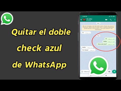 Cómo Quitar El Doble Check Azul De WhatsApp | Cómo Desactivar Las ...