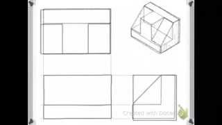 Draw the missing orthogonal views