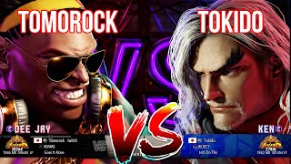 SF6 ▰ TOMOROCK (#2 Ranked DeeJay) vs TOKIDO (Ken) ▰ High Level Gameplay