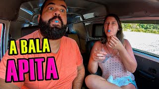 É BALA ou APITO? Experimentando BALAS LOUCAS na ESTRADA!