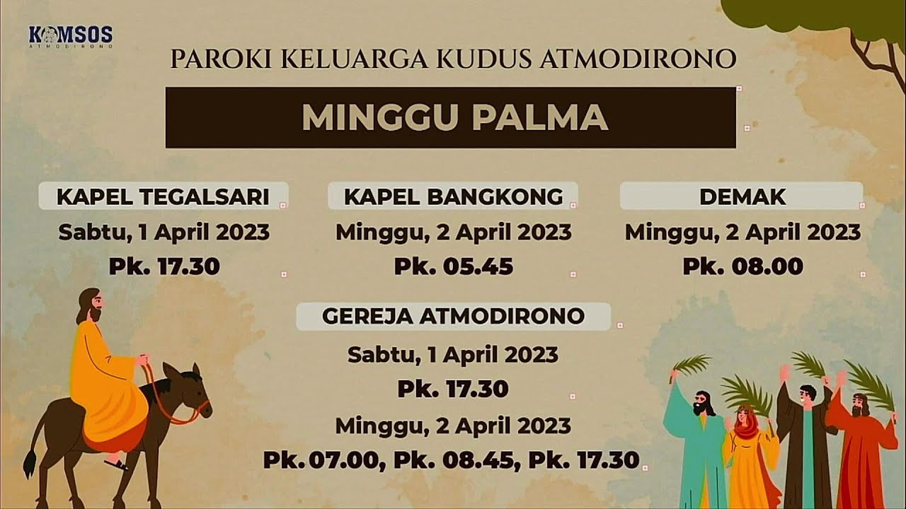 Perayaan Ekaristi Minggu Palma - 2 April 2023 - YouTube