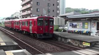 [HD]キハ200系気動車、南大分駅を発車(久大本線)